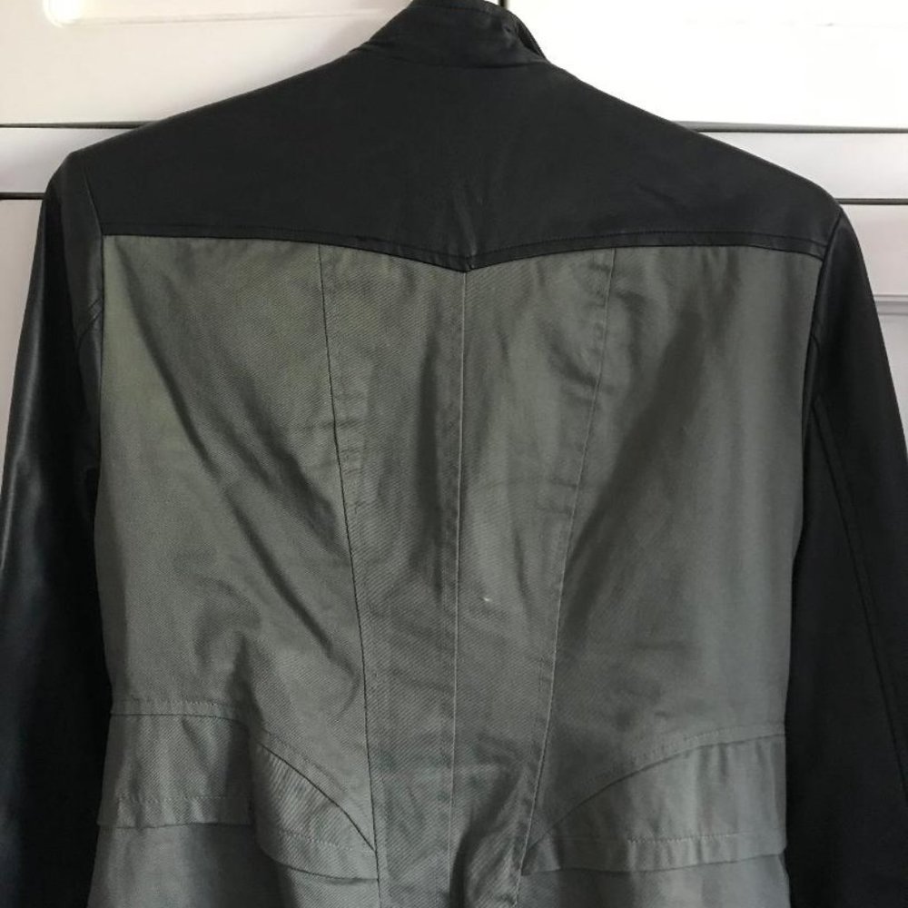 Biker Style Back & Green Jacket - Picture 2 of 4